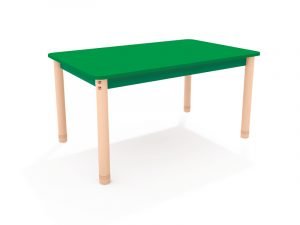 Table en bois rectangulaire classique vert