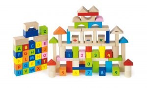 100pcs Ensemble de blocs- Alphabet et chiffres