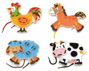 Laçage des animaux de la ferme