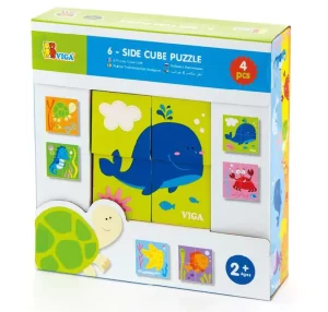 Puzzle de 6 cubes latéraux-mer