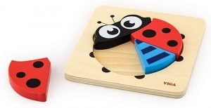 Puzzles de blocs pratiques - coccinelle