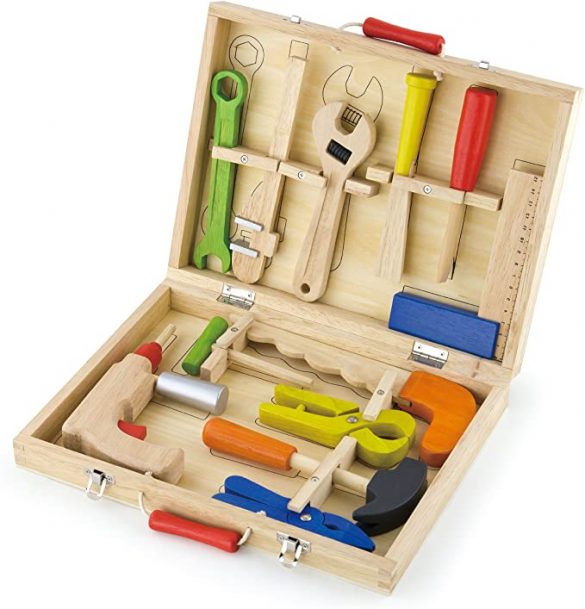 Boîte à outils en bois
