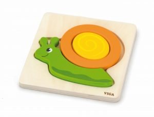 Mini puzzle en bois - Escargot