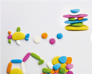 Set d'activité Rainbow Pebbles Fluo