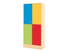 Arc-en-ciel Armoire haute avec étagères