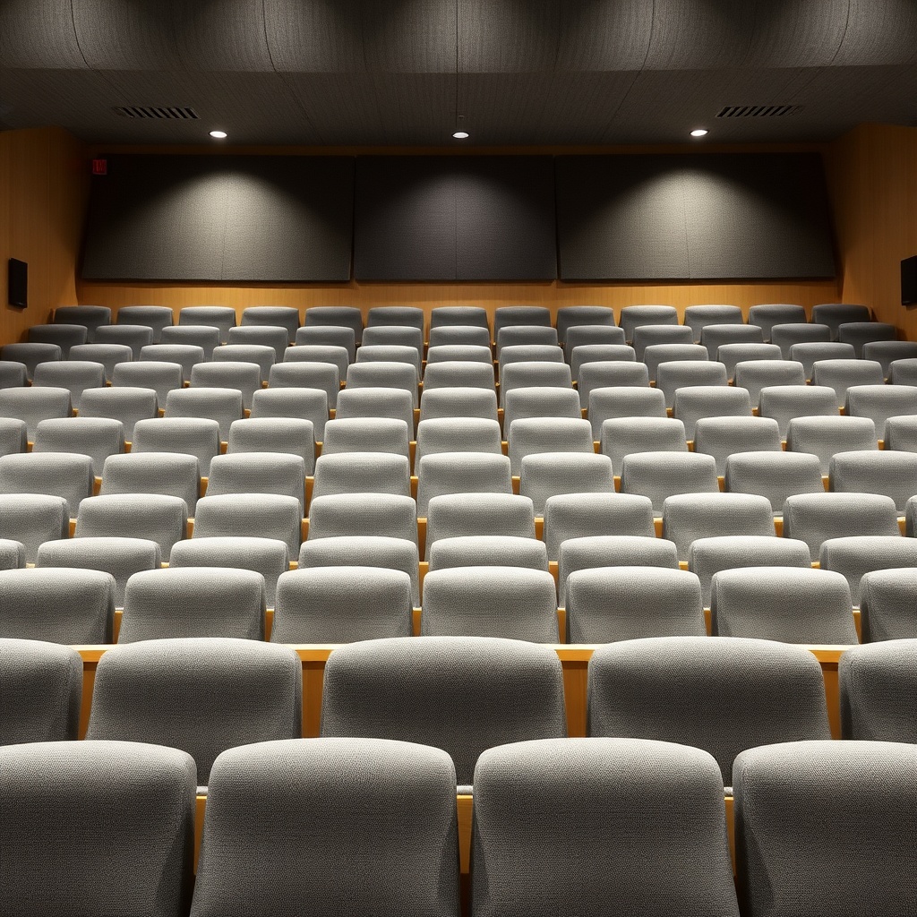 Guide Ultime Des Chaises De Théâtre : Choix 2026 Détail de la conception ergonomique et des matériaux durables de chaises de théâtre pour auditorium.
