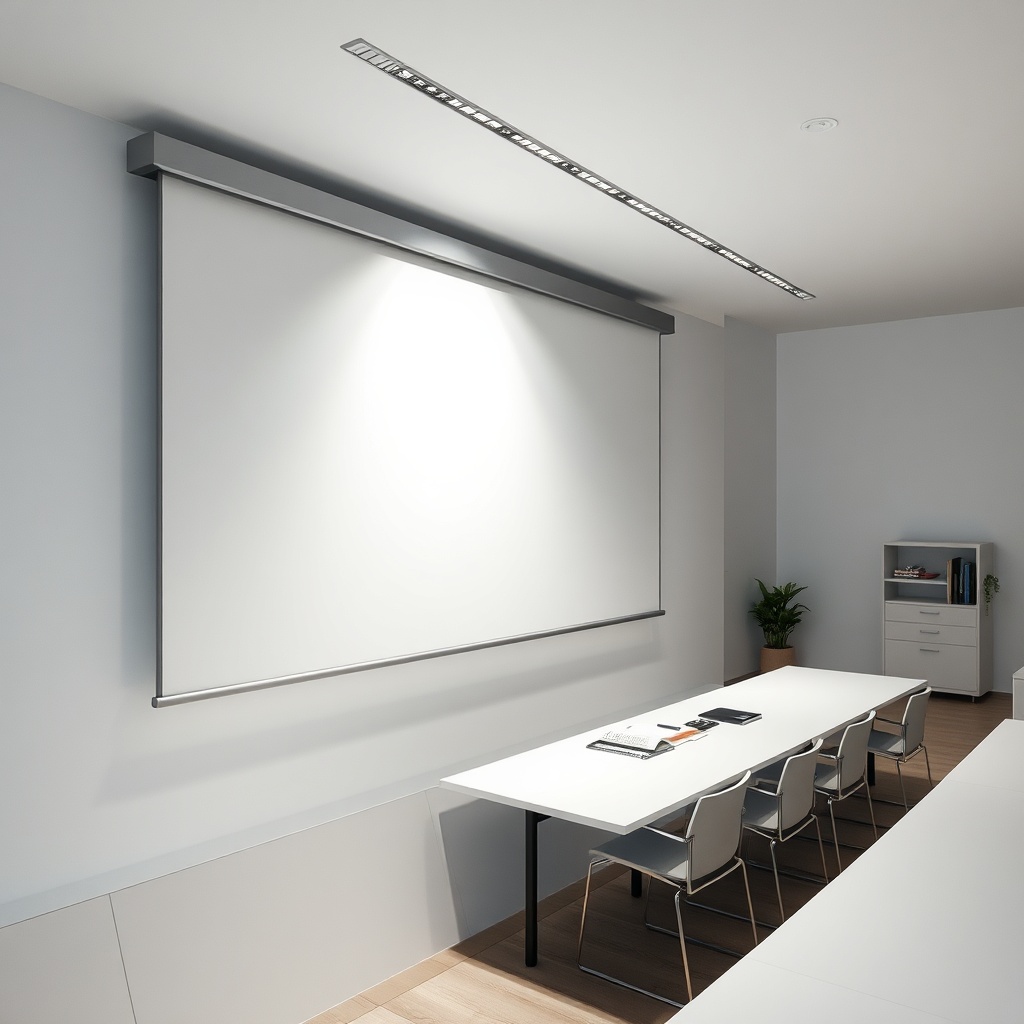 Installation de tableau blanc coulissant à glissière verticale dans un centre de formation, permettant de masquer ou révéler rapidement du contenu éducatif sans encombrer les murs.